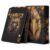 Black Gold Style Animal Themed Playing Cards, 54 Unique Exquisite Animal Illustrations, Ultra HD Four-Color Printing, Linen Textured Anti-Slip Design On Both Sides.