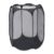 Black Hexagon Mesh Pop Up Laundry Hamper with Heavy Duty Reinforced Handles, Collapsible Clothes Storage Basket for Bedroom Dorm Bathroom