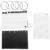 Black Index Card Bookmarks with Metal Binder Rings for Study Notes