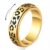 Black Leopard Print Fidget Ring – Cheetah Anxiety Spinner Ring for Women, Discreet Stress Relief Jewelry for Work, Office, Daily Wear‌, Meetings & Commutes (Gold, 6)