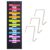 Black Pocket Chart for Classroom – 10 Pocket Storage Rainbow Pocket Charts , 3 Over Door Hangers Included, Hanging Wall File Organizer for File Folders, School Mailbox, Home/Office Papers