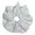 Black Polka Dot Cotton Scrunchie for Women, Handmade Classic Hair Ties