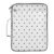 Black Polka Dot White Accordion File Organizer File Folder Expanding 3 Ring Zipper Binder