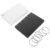 Black Punched Index Cards with Metal Binder Rings for Notes