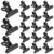 Black Push Pins Clips Note Holding for Metal 30pcs Bulletin Board