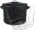 Black Speckled Enamel Canning Pot with Lid & Stainless Steel Rack, Large Capacity Double Handle Water Bath Canner, Multi Purpose Deep Stock Pot for Home Cooking Preserving