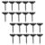 Black Thumb Tacks Round 50pcs Zinc Alloy for Cork and Foam Boards