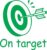 Blade Rubber Self inking “On target” teacher reward stamp BR020CM