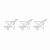 Blaihild Aircraft Shape Paper Clips Set of 10 Stainless Steel Bookmark Clips, 3.5 X 4.5 Cm Novelty Office Supplies for Document Organizing, 34g Lightweight Portable Box for Journaling