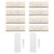 Blank for Engraving 10pcs Name Badge with Clips and Pins Wooden