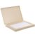 Blank Office Stamp Ink Pad Large Square Beige Plastic