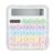 Bling Crystal Colorful Standard Calculator with 12 Digit Display and Big Buttons,Suitable for Office,School,Home & Business Use (White)