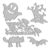 Bllavie Halloween Ghost and Spooky Tree Cutting Dies, Metal Die Cuts with Happy Halloween Letters, Spider Web Black Cat Bat Embossing Stencils for Card Making Scrapbooking DIY