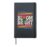Bloom Flower Heart Tulip Floral Spring Romance Hardcover Journal, Black