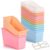 Blosssound 12 Set Book Bins for Classroom with Label Sticker Book Box Baskets Plastic Stackable Organizing Bins Storage & Organization for Classroom Library Home School Supplies (Cloud Pastel)