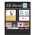 Blosssound 34 x 27 All About Letter Pocket Chart 103 ABC Flash Cards, Black