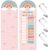 Blosssound Back to School Pink Pocket Chart Class Daily Schedule Rainbow 14 Pocket Chart and 2 Hanging Hooks for Boho Classroom Office Sentence Strips Teacher Reusable Supplies(Rainbow)