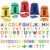 Blosssound Magnetic Letters 79 Pcs Magnetic Alphabets and Numbers with 5 Crayon Storage Bags Uppercase Lowercase ABC 123 for Back to School Preschool Classroom Spelling Counting Learning Supplies