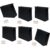 Bloszen File Storage Folder with Side Hooks, Black Expandable Document Holder for Classroom Records and Home Study Use