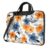 Blue and orange flowers Laptop Case 13 inch Laptop Sleeve Computer Bag Messenger Shoulder Bag Computer Case Carrying Cover