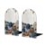 Blue Brown Pumpkins Wooden Boards Bookends
