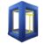 Blue Commercial Inflatable Cash Cube, No Blower, Oxford for Events, Parties