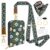 Blue Daisy Lanyard Wallet with ID Card Holder,Small Wallet for Women with Zipper Coin Pocket,Slim RFID Blocking ID Badge Holder Keychain,Travel Card Case with ID Window for Teacher Student Nurse Gifts