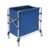 Blue Foldable Stainless Steel Commercial Laundry Cart With Wheels Flexible