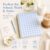 Blue Gingham Hardcover Spiral Notebook, 8 x 10.5 in, 200 Pages