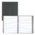 Blueline MiracleBind™ Notebook, Refillable, Lizard-Like Hard Cover, 11″ x 9-1/16″, 150 Ruled Pages, Cool Grey (AF11150.97)
