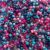 Blue Magenta Aurora Mix Pony Beads – Aesthetic Mix for Bracelets & Jewelry, Made in USA (500 pcs) 6x9mm Large Hole Plastic Craft Beads for Concert Festival Bracelets, Arts & Crafts