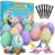 Blue Marble Easter Egg Dig Kit with Gems and Glow in the Dark Dinosaurs