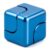 Blue Metal Cube Fidget Spinner