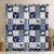 Blue Navy Grid Blackout Curtains,Deer Silhouette Window Curtains for Boys Girls,Bear Pattern Window Treatment Curtains Home Decor,Wild Animals Printed Darkening Drapes for Living Room Bedroom,42Wx63L