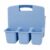 Blue Plastic 4 Compartment Desktop Supply Caddy Organizer