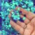 Blue Purple Turtle Iridescent Glitter 7mm for Crafts 2g, 5g & 10g (Container 2g)