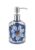 Blue Rose Polish Pottery – Blue Daisy Surprise Soap Dispenser – 6″” Tall – Hand-Painted Polish Pottery Ceramic Bathroom Accessory