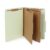 Blue Summit Supplies 10 Classification Folders, 2 Divider, Green Brown