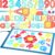 Blueweenly Sensory Light Table 208 Pcs Translucent Letter Number Math Blocks with LED Light Box Back to School Learning Toys Alphabet Geometry Manipulatives for Kids Kindergarten Classroom(Blue)