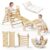 Bluewood Pikler Triangle Set, Indoor Toddler Climbing Toy for 1-7Y, Natural