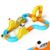 Bluocean Electric Train Set, 3D STEM Anti-Gravity Race Track Toy, Snap-Fit Non-Magnetic Rail Cube Building Blocks, DIY Construction Playset for Kids Boys Girls 3+, Upgrade 127PCS
