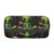 bmnaswt Green Alien Print Large Capacity Layered Pencil Pouch, Zipper Storage Bag with Mesh Pocket & Pen Slots
