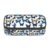 bmnaswt Many Blue Butterfly Print Large Capacity Layered Pencil Pouch, Zipper Storage Bag with Mesh Pocket & Pen Slots