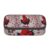bmnaswt Red Chicken Print Large Capacity Layered Pencil Pouch, Zipper Storage Bag with Mesh Pocket & Pen Slots