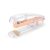 BNISRGLD Rose Gold Transparent Plastic Stapler Study Binding Machine Stationery with Staples for School Office