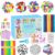 BNUZEIYI 2000 PCS Arts and Crafts Supplies for Kids All-in-1 Craft Kit with Pipe Cleaners Craft Box Set DIY Crafting Supply School Supplies Toys Gifts for Girls Boys Ages 4-6, 6-8, 8-12, Blue