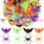 Boao 80 Pcs Halloween Rings Bulk for Kids, Spider and Bat Adjustable Plastic Rings, Halloween Party Favors, Trick or Treat Goodie Bag Stuffers, Classroom Prizes, Cupcake Toppers, Toy Rewards