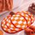 Boao Orange Checkerboard Pumpkin Bath Mat Irregular Tufted Bathroom Rug Fall Non Slip Soft Absorbent Gingham Mat Orange Bathroom Decor Accessories for Bedroom Kitchen Floor Sink, 24 x 22 Inches