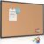 Board2by Cork Board Bulletin Board 48″ x 36″, Black Aluminium Framed 4×3 Corkboard, Office Board for Wall Cork, Large Wall Mounted Notice Pin Board with 18 Push Pins for School, Home & Office
