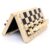 Board Games Magnetic Wooden Chess Sets Foldable Chesses Board Travel Sets with Storage Slots for Beginer Adults(39 * 39cm)